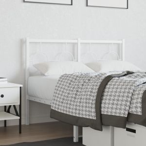 Cabecero de metal blanco 120 cm eso1400