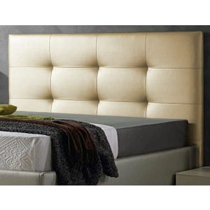 Cabecero de cama texas cabezal tapizado en polipel 180x70 cm dorado
