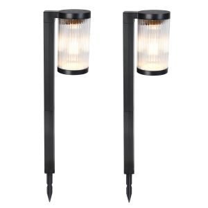 Juego de 2 luces solares con estaca h58cm beamlit