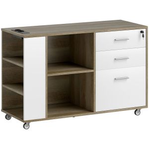 Mueble archivador 100x40x65.5 cm bicolor Homcom