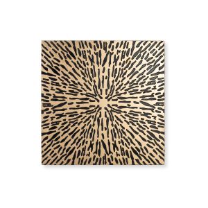 Cabecero de mdf en color dorado y negro 120 cm