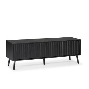 Mueble tv lluvia 3 puertas color negro