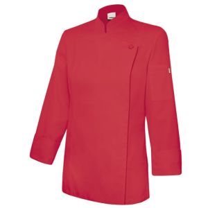 Chaqueta cocina ml mujer 42 rojo coral