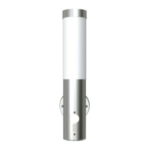 vidaXL aplique de exterior con detector de movimiento acero inoxidable