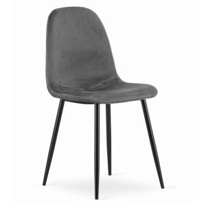 Sillón valora como de terciopelo gris oscuro para sala de estar o comedor