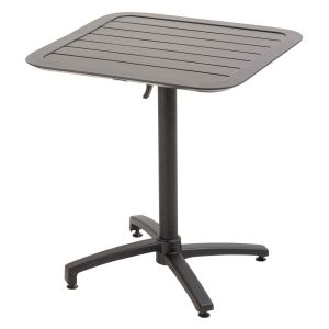 Oviala - mesa reclinable 70 x 70 cm negra