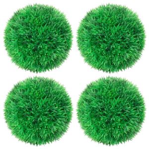 vidaXL bolas de boj artificial 4 unidades 12 cm