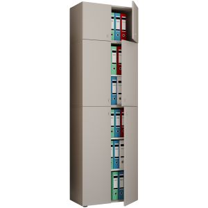 Vcm - armario de archivo de armario de oficina lona 5-compartimento a