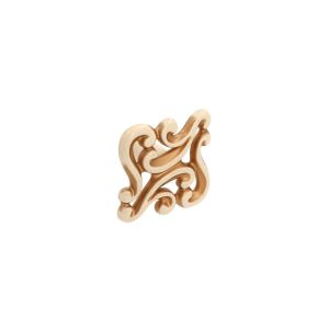 Pomo para muebles 721 en zamac diám 38 x 23mm en oro marfil lote de 25