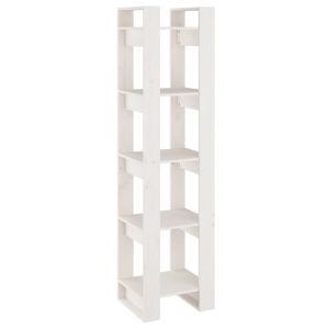 vidaXL estantería/divisor de espacios madera pino blanco 41x35x160 cm