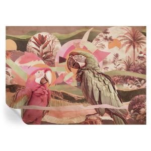 Murales autoadhesivos aves tropicales 208x146 tulup