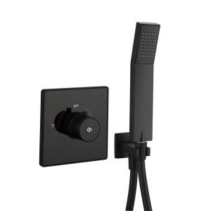 Empotrable 2 funciones universal negro con kit - gme