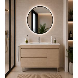 Mueble de baño con lavabo caprera sin espejo 80x45 cm estepa