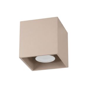 Plafones quad 1 taupe aluminio 10x10x10cm