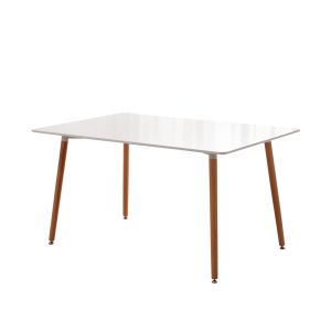 Mesa nordica viken de comedor o cocina 140cm blanco