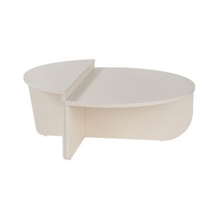 Mesa de centro de madera <<orion>> 90 x 60 x 30 cm - blanco madera