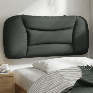 Cabecero de cama acolchado tela gris oscuro 80 cm eso1248