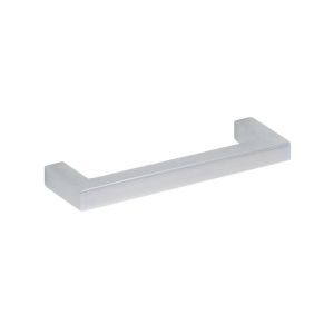 Tirador para muebles de acero inox, dist entre eje 96 mm,