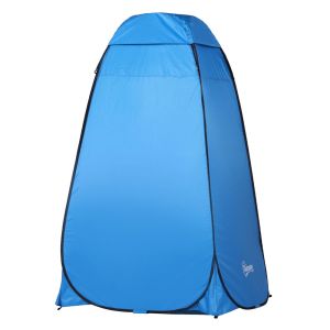 Carpa para ducha 120x120x190 cm poliéster, tela oxford, metal color azul