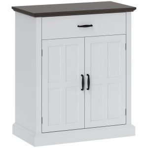 Aparador 75.2x40x91.5 cm mdf color blanco Homcom