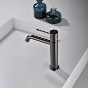 Monomando lavabo génova black gun metal