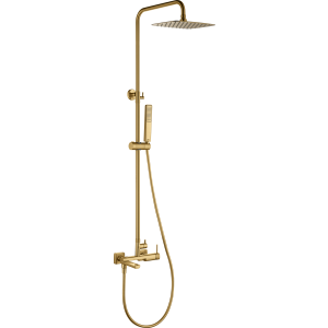 Conjunto bañera monomando firenze oro cepillado [ imex® ]