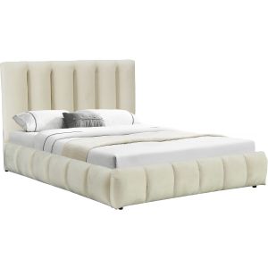 Cama "annie" con arcón 180 x 200 cm - beige