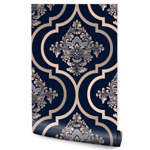 Papel Pintado Ornamentos Diseño Exclusivo Para Salón No Tejido 53cm x 10m