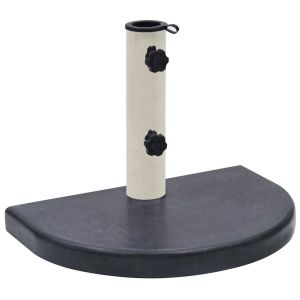 vidaXL base de sombrilla granito negra 40x28x4 cm