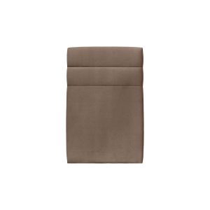 Cabecero 90 cm lines - tela terciopelo topo - gris topo