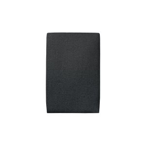 Cabecero tapizado 90 cm - tejido rizado negra - negro