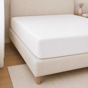 Sábana bajera ajustable blanco cama 105cm donegal collections