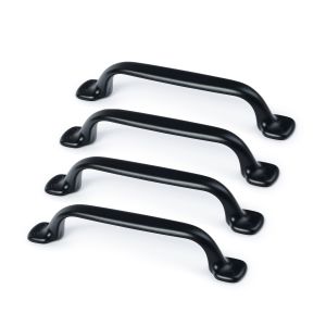 Tirador para mueble rei 580 | 127x19x24 mm | negro mate | 4 uds. | zamak