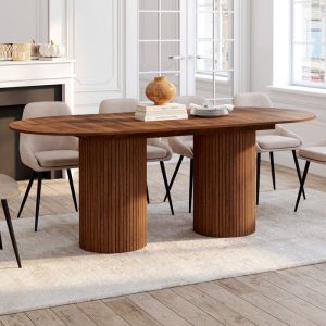 Mesa de comedor extensible ovalada juliette