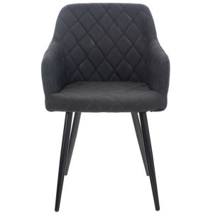 Silla retro shila - tela - negra - 84 cm