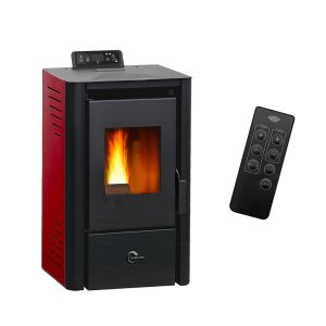 Estufa de pellets de aire anita 8,2 kw sannover burdeos