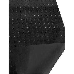 Jardin202 - suelo goma circulo negro - rollo 3 mm 15 x 1,20 m