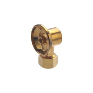 Conexión bicono (roscada) para tubo de cobre codo de pared ø12 - h 1/2