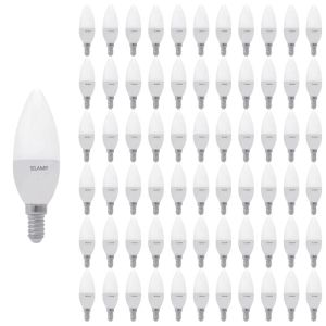 Bombilla LED e14 8w 220v c37 180° (pack de 100) - blanco neutro 4