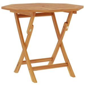 vidaXL mesa de jardín plegable madera de teca maciza 85x85x76 cm