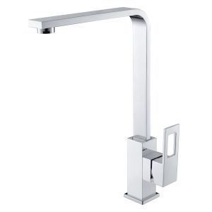Monomando cocina o lavabo de caño alto con brazo giratorio optima