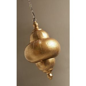Lampara techo bluma oriental oro 36d cms. 36dx62 cms