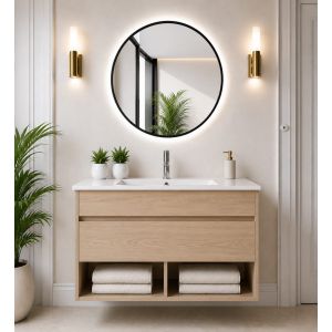 Mueble de baño con lavabo nebari sin espejo 70x40 cm estepa