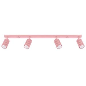 Plafones karbon 4 rosa aluminio 81x16.5x6.5cm
