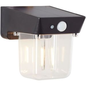 Aplique exterior - brilliant - parson - LED y solar - detector de movimient