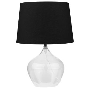 Lámpara de mesa osum vidrio negro
