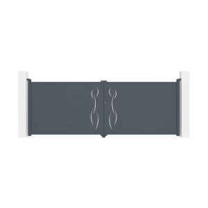 Pack puerta batiente automática life 4m h.140cm + motor hicker b200