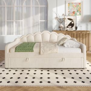 Sofá-cama hidráulico,90x200 cm,beige