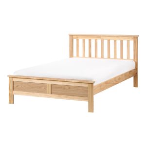 Cama madera de pino mayenne 120 x 200 cm marrón claro