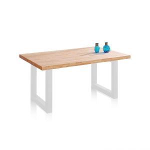 Mesa de jantar loft 160 carvalho selvagem - branco